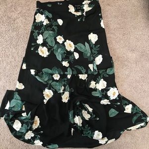 Olivaceous maxi skirt